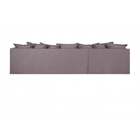 Desperado sofa z szezlongiem 324x153cm z luźnym pokrowcem i stylowym wykończeniem