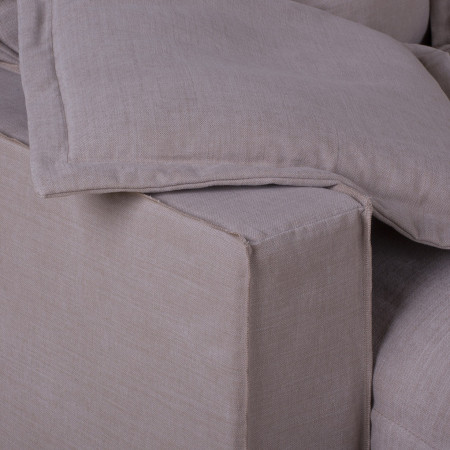 Desperado sofa z szezlongiem 324x153cm z luźnym pokrowcem i stylowym wykończeniem