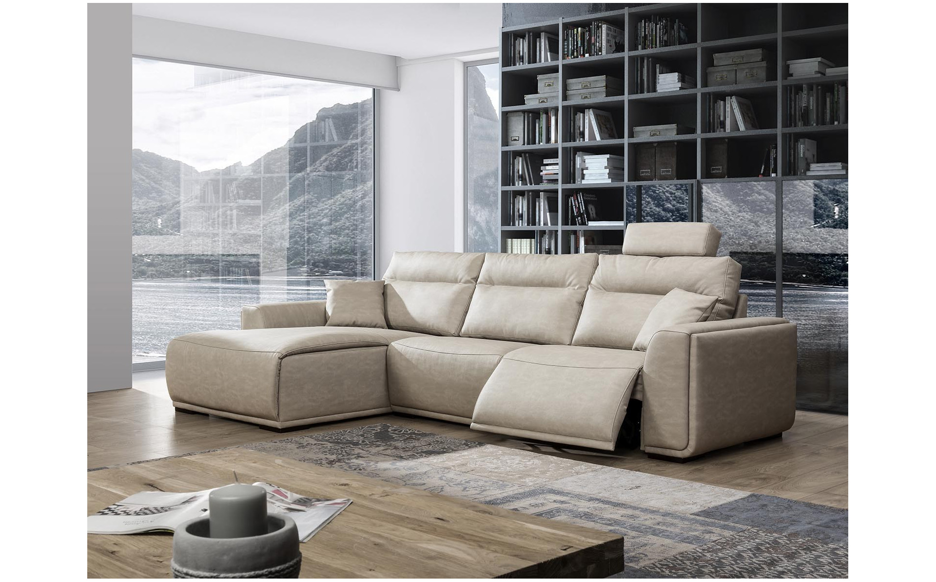 Narożna sofa Dolores 170x293 cm z funkcją relaks 