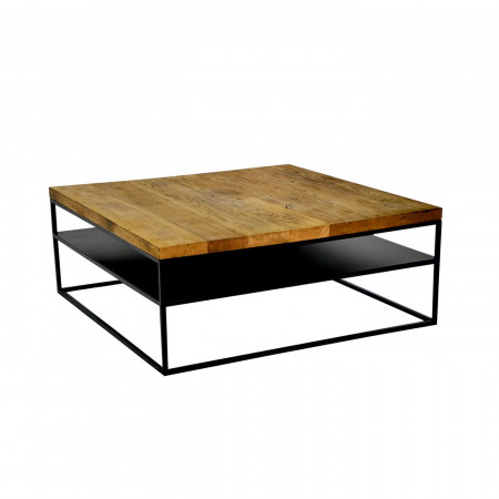 Stolik kawowy Primavera Furniture z dębowym blatem 100x120x36cm