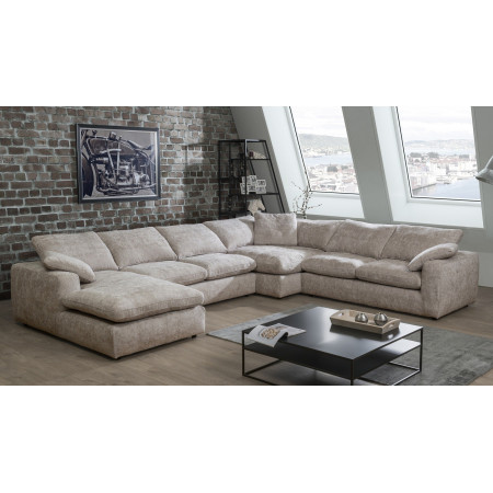 Softcell narożna sofa z szezlongiem 180cm x 427cm x 345cm