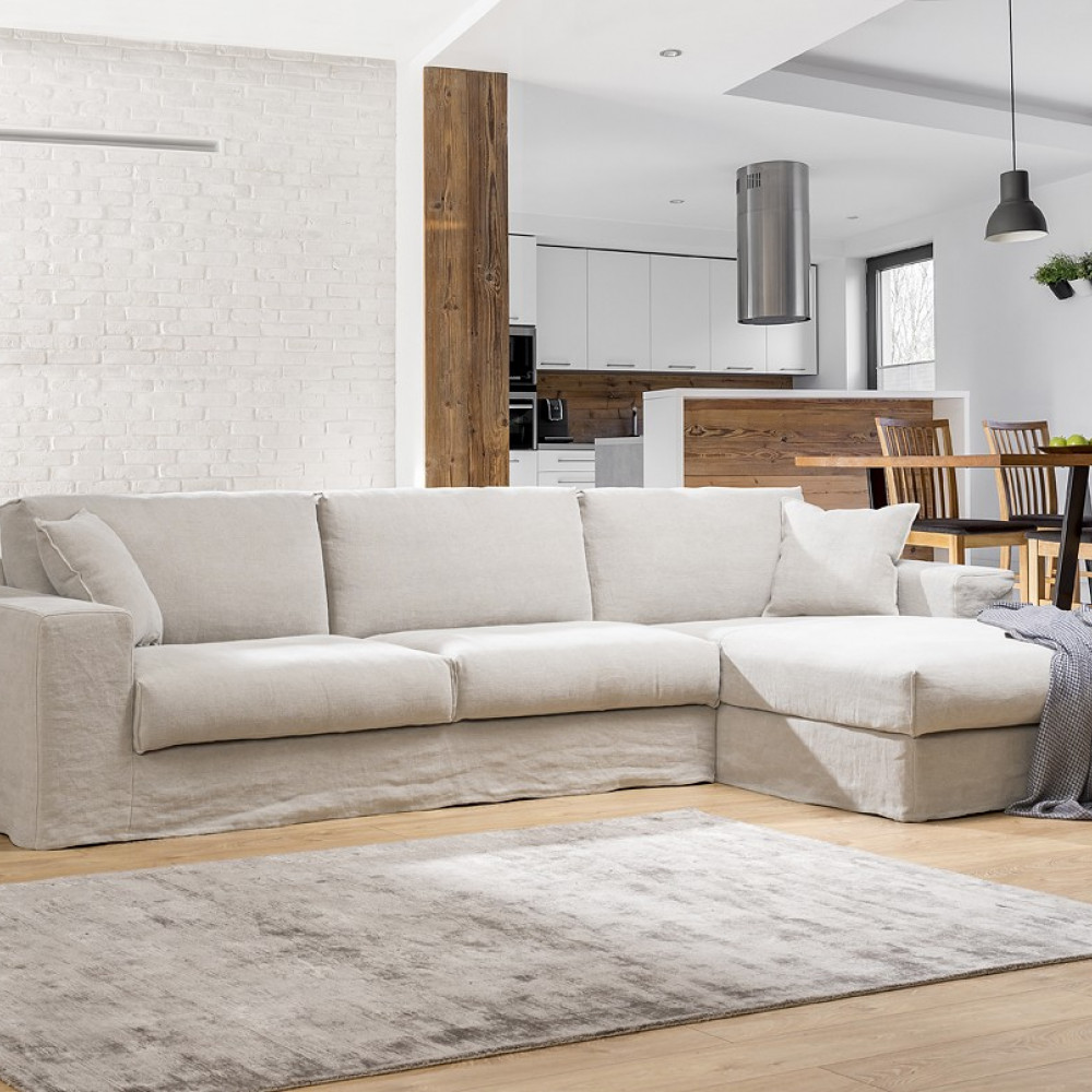 Edmonton komfortowa sofa z luźnym obiciem 310x175cm