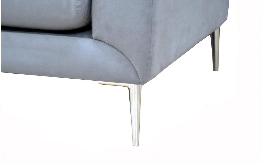 Sirrius nowoczesna sofa 230 cm z metalowymi nogami