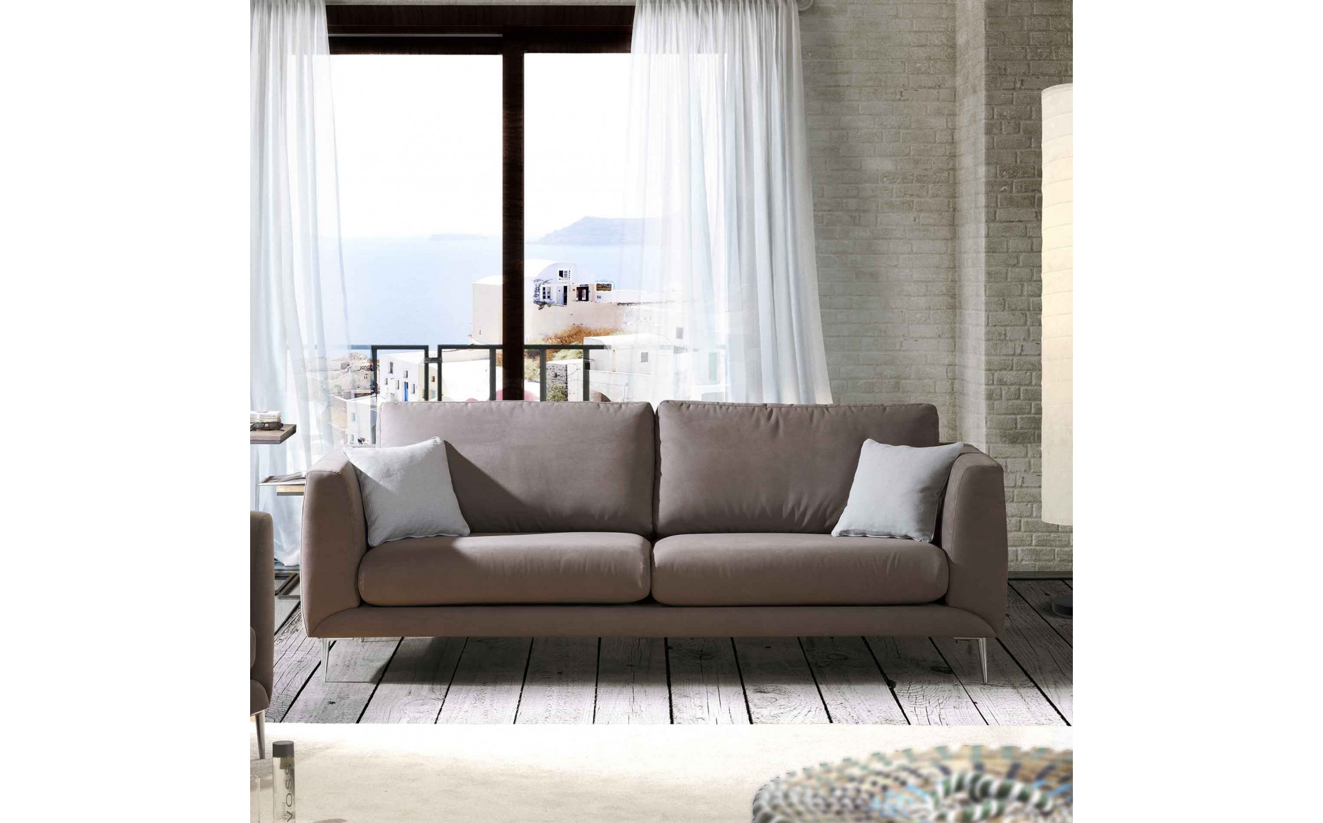 Sirrius nowoczesna sofa 230 cm z metalowymi nogami