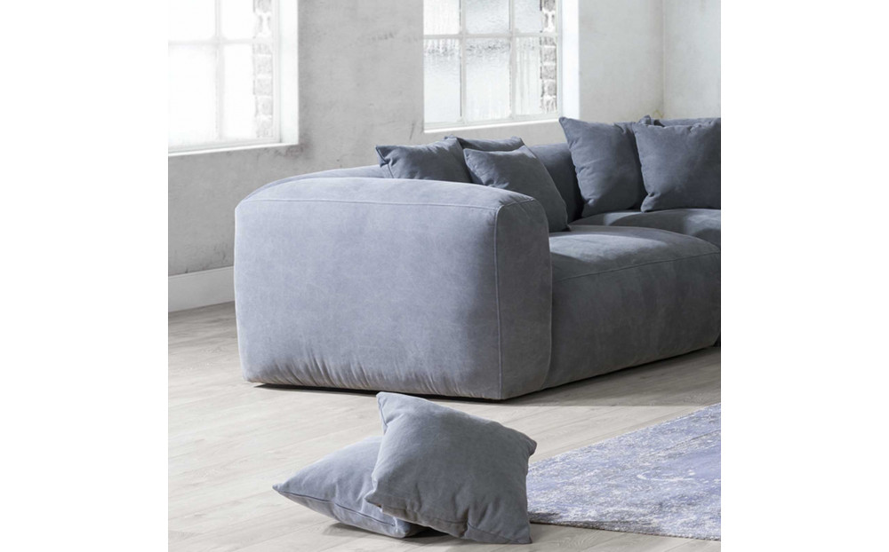 Przytulna sofa Bloom 265 cm x 320 cm z pufą