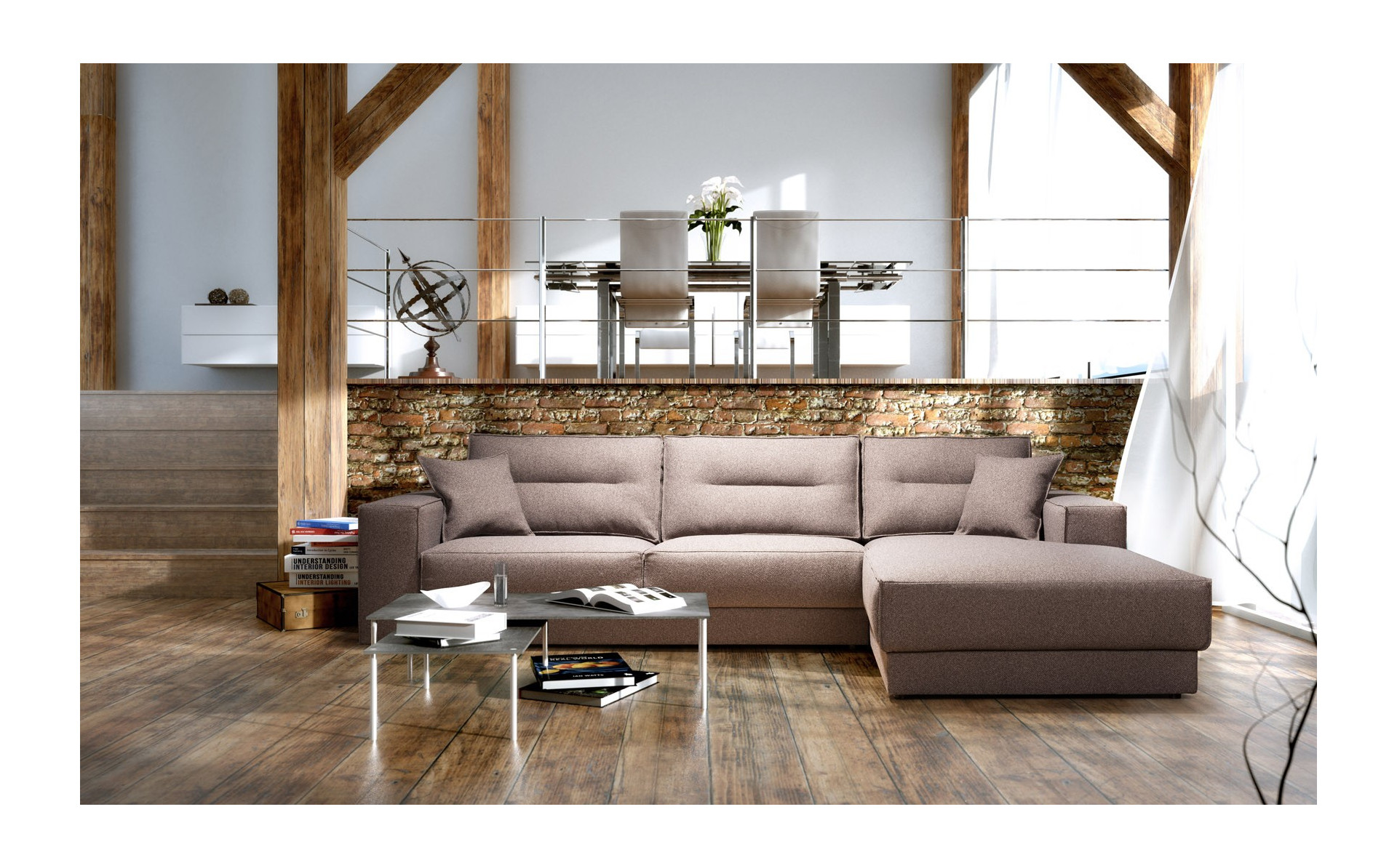 Verona sofa z wygodnym szezlongiem - 312cm x 190cm Verona sofa z wygodnym szezlongiem - 312cm x 190cm
