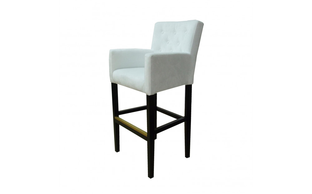 Kingstone krzesło tapicerowane z ozdobnymi guzikami 
